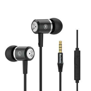 强悍耳机有线重低音炮入耳式游戏运动耳塞手机线控耳机