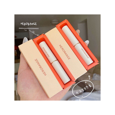 温变唇膏橘子蜜桃奶茶嫩粉口黑红