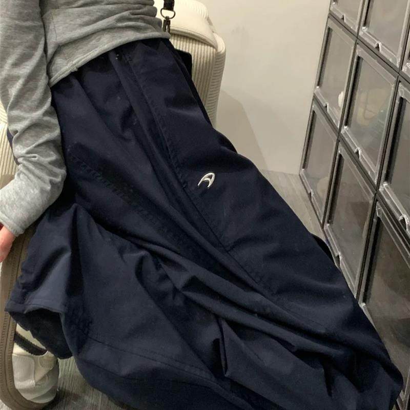 藏青色阔腿工装裤女秋冬加绒胖妹妹mm梨形身材高腰遮胯休闲运动裤,女装/女士精品,大码裤装,淘宝优惠券,粉丝福利购,淘宝优惠卷