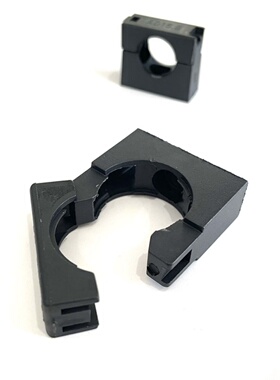 塑料波纹管固定支架PA软管稳固卡子管夹卡箍尼龙管卡一体袋盖支架