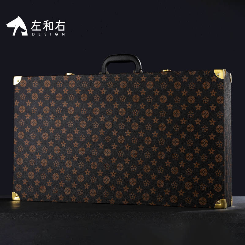 红酒包装礼盒左和右新款高端复古六支装红酒盒包装盒皮盒箱空盒