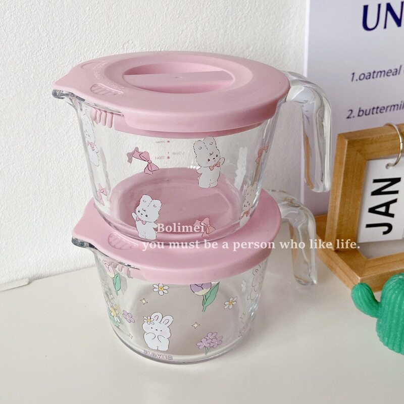500ml Glass measuring cup Kitchen baking Tool 烘焙量杯刻度