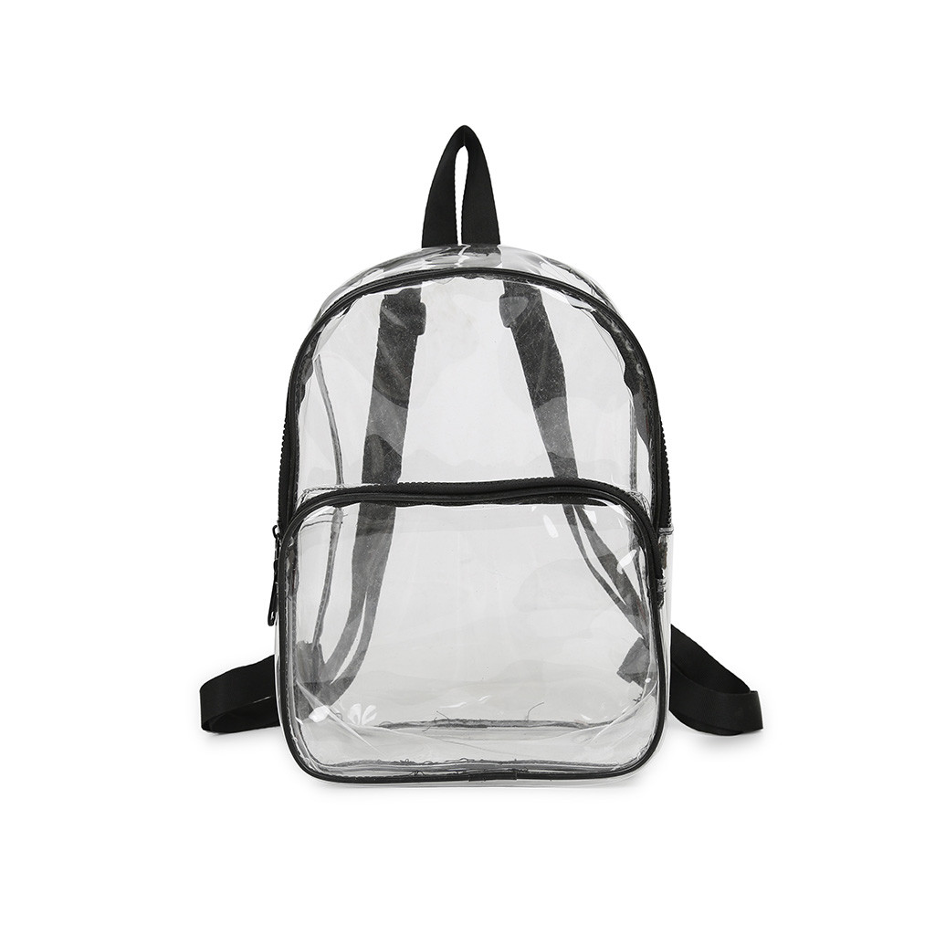 Fashion Women Backpack Transparent Versatile Studen