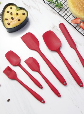 Spatula Silicone Scrapers Spoon Cake Cooking Baking Tool Set