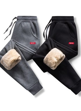 4xl Men Sweat Pants Winter Warm Fleece Jogger sport Trousers