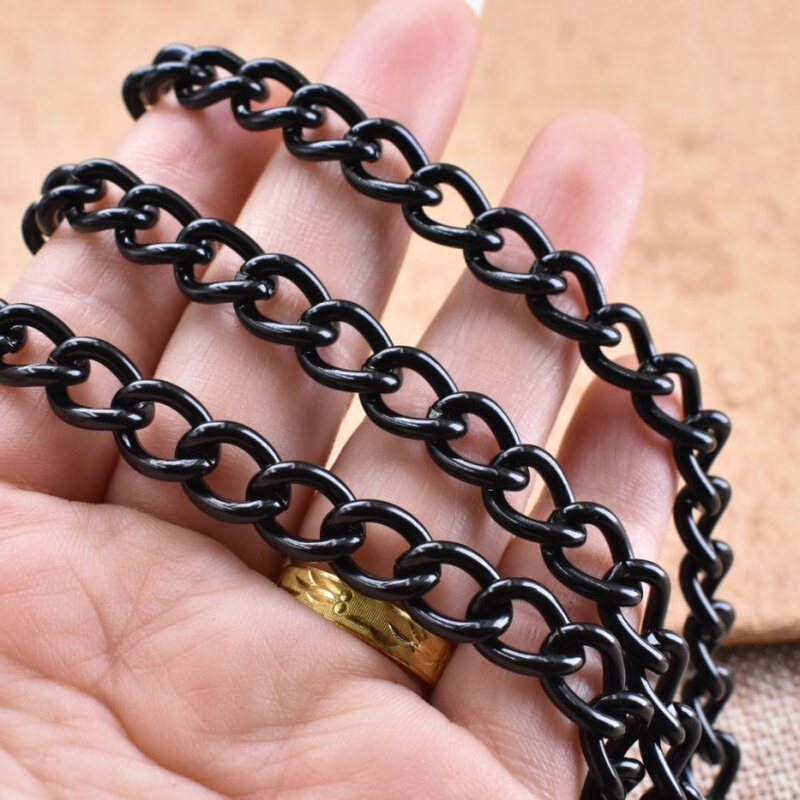 黑色日光灯吊链 包包装饰链金属链铁链子广告牌链条挂链1米包邮