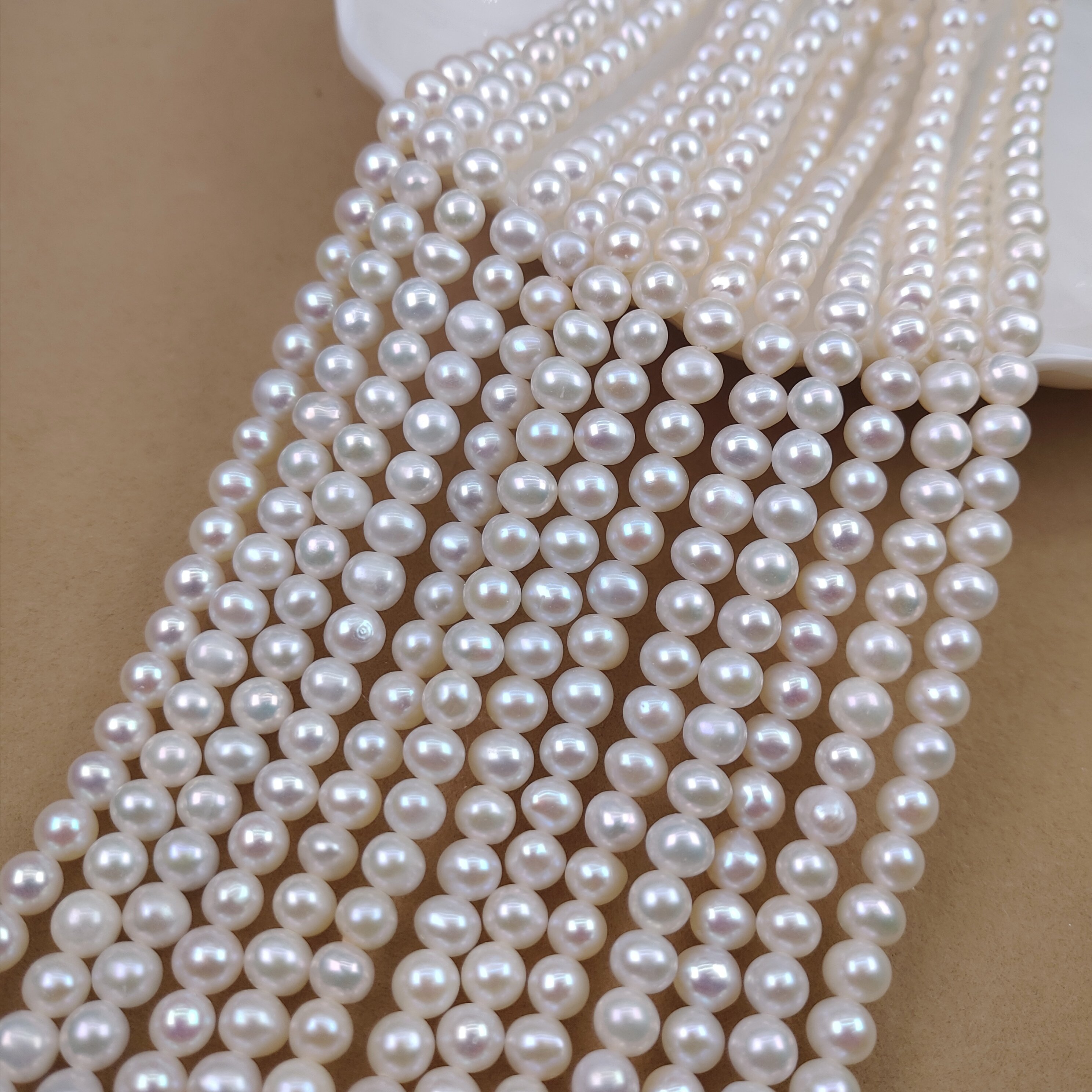 5-5.5mm强光近圆鸡蛋圆天然淡水珍珠散diy手工项链手链饰品材料,珠宝/钻石/翡翠,裸珠,淘宝优惠券,粉丝福利购,淘宝优惠卷