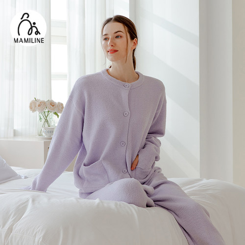 半边绒睡衣，宽松舒适，蓄热保暖