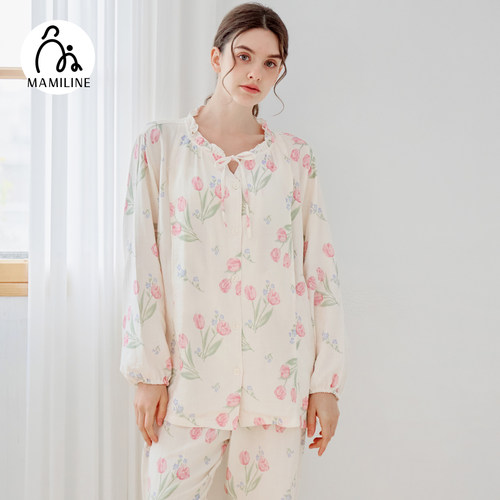 【直播间复购】MAMILINE月子服竹棉产后孕妇睡衣产妇哺乳衣