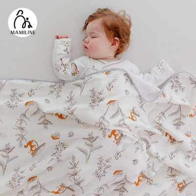 MAMILINE婴儿盖毯棉纱