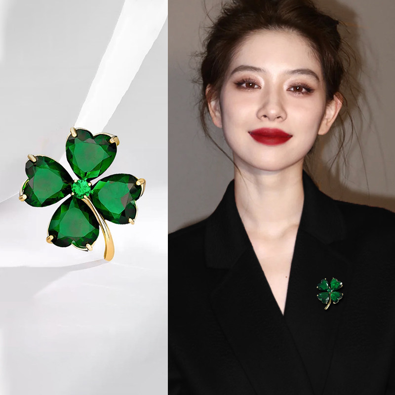 四叶草胸针女款2025新款高端精致时尚别针高级感轻奢大衣毛衣配饰,饰品/流行首饰/时尚饰品新,胸针,淘宝优惠券,粉丝福利购,淘宝优惠卷