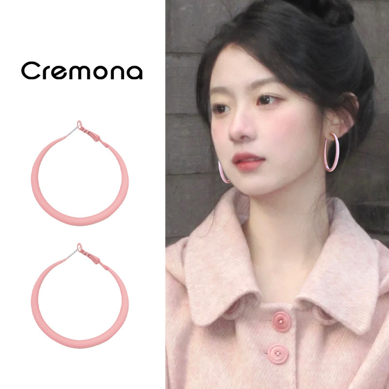 日常百搭圆圈耳环轻奢高级感2025巨好看粉色耳圈秋冬绝美气质耳饰,饰品/流行首饰/时尚饰品新,耳环,淘宝优惠券,粉丝福利购,淘宝优惠卷