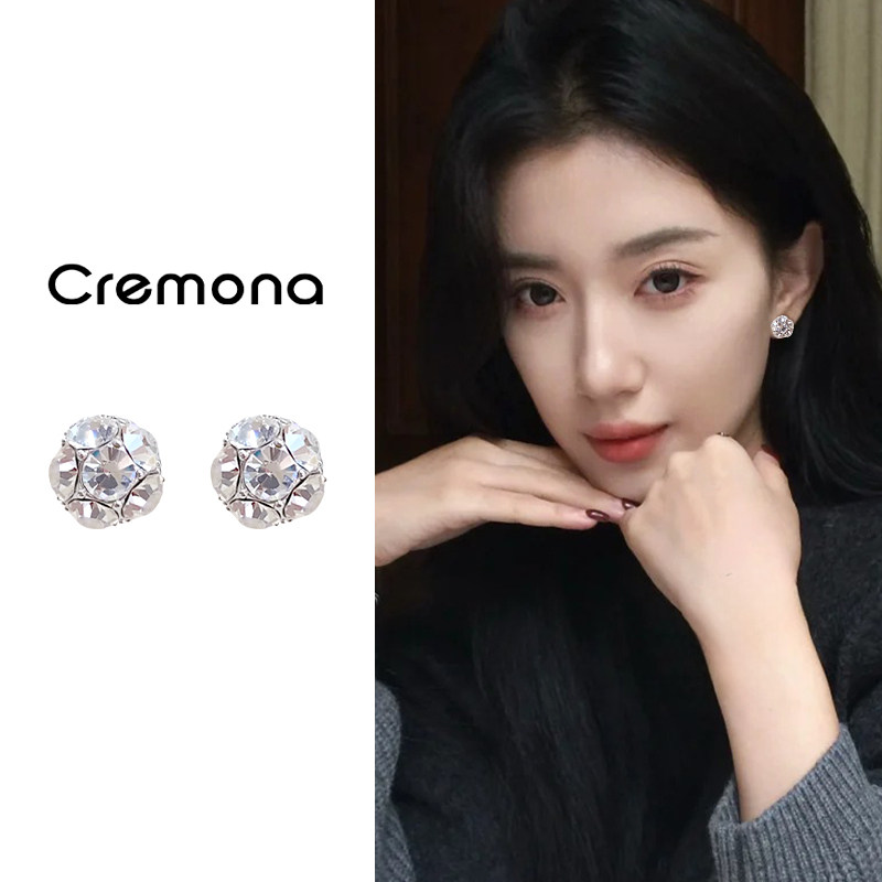 白色圆球蚊香盘耳夹女无耳洞新款耳钉轻奢高级耳环秋冬巨好看耳饰,饰品/流行首饰/时尚饰品新,耳夹,淘宝优惠券,粉丝福利购,淘宝优惠卷