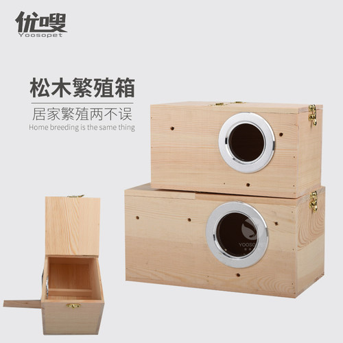 优嗖鹦鹉繁殖箱鸟松木虎皮牡丹
