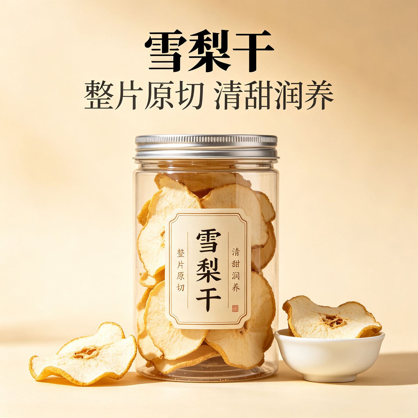 雪梨干官方旗舰店无添加正宗/苹果干河北赵县水果干无硫雪梨干片