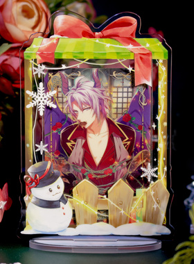 谷的Time 特价现货 圣诞雪人橱窗插卡立牌 拍立得小卡展示谷美用