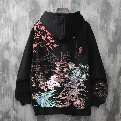 loose trendy antique sweater couple tops宽松潮流卫衣情侣上衣