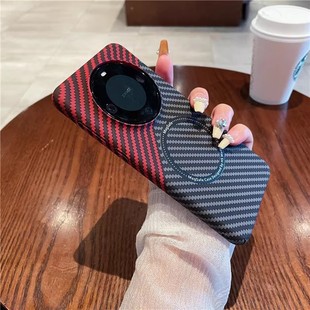 适用华为mate70pro手机壳新款 网红高级感mate50Pro防摔m40E保护套小众mate30超薄商务70男 碳纤维纹mate60Pro