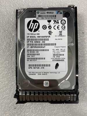 HP 653954 605832-002 1T SAS 2.5寸 G8 G9服务器硬盘 带原配盘架