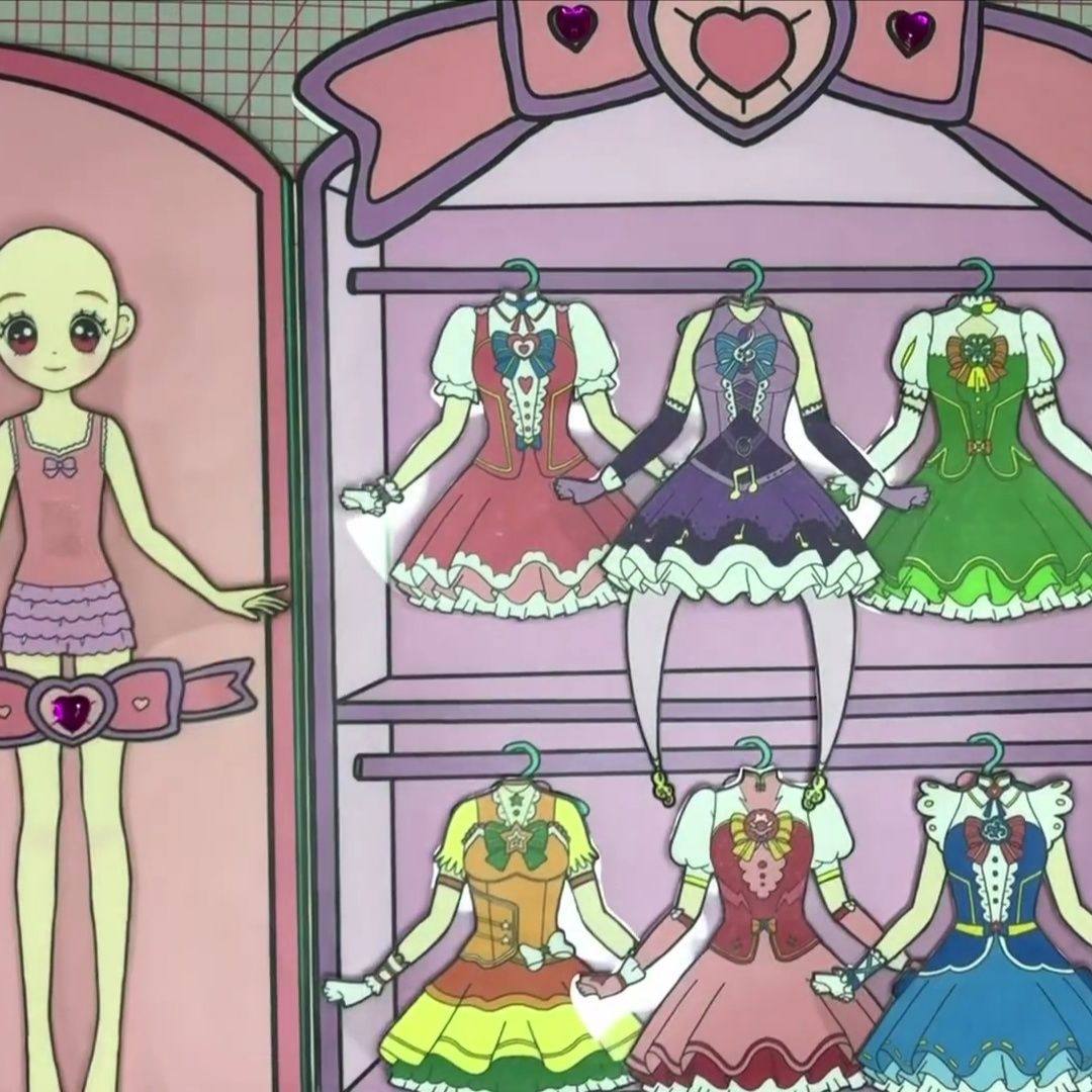 diy手工材料包/公主衣橱(单面)材料包/非成品/女孩安静游戏书材料