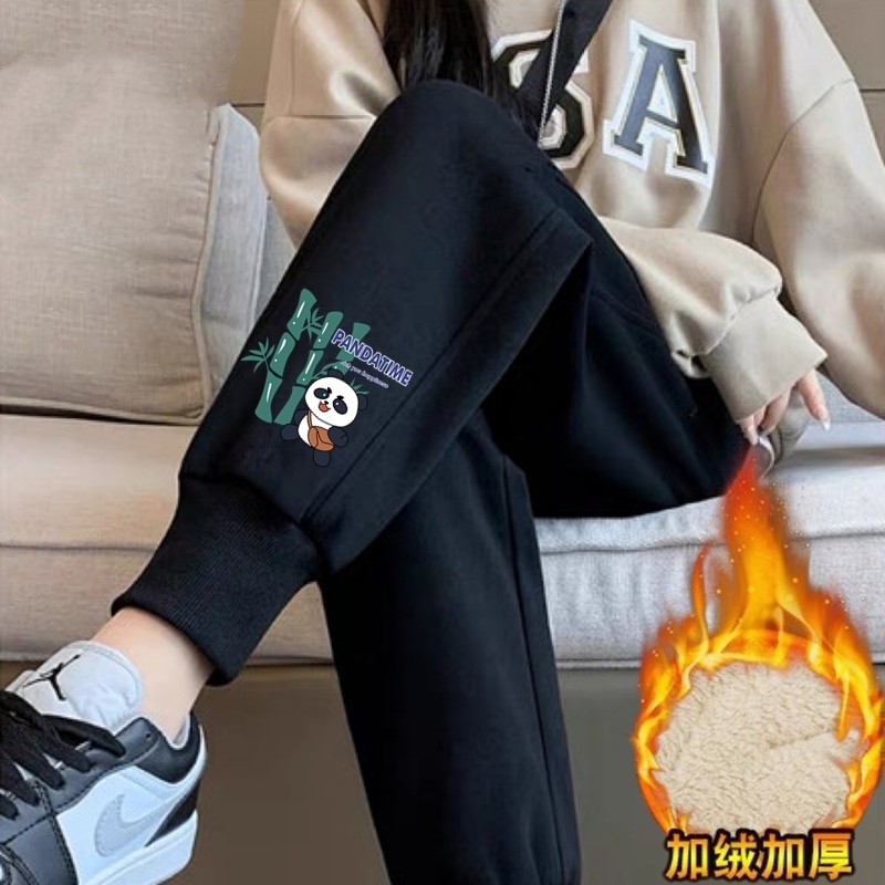 羊羔绒卫裤子女士加绒大码保暖休闲裤秋冬季新款哈伦裤百搭运动裤,女装/女士精品,卫裤,淘宝优惠券,粉丝福利购,淘宝优惠卷