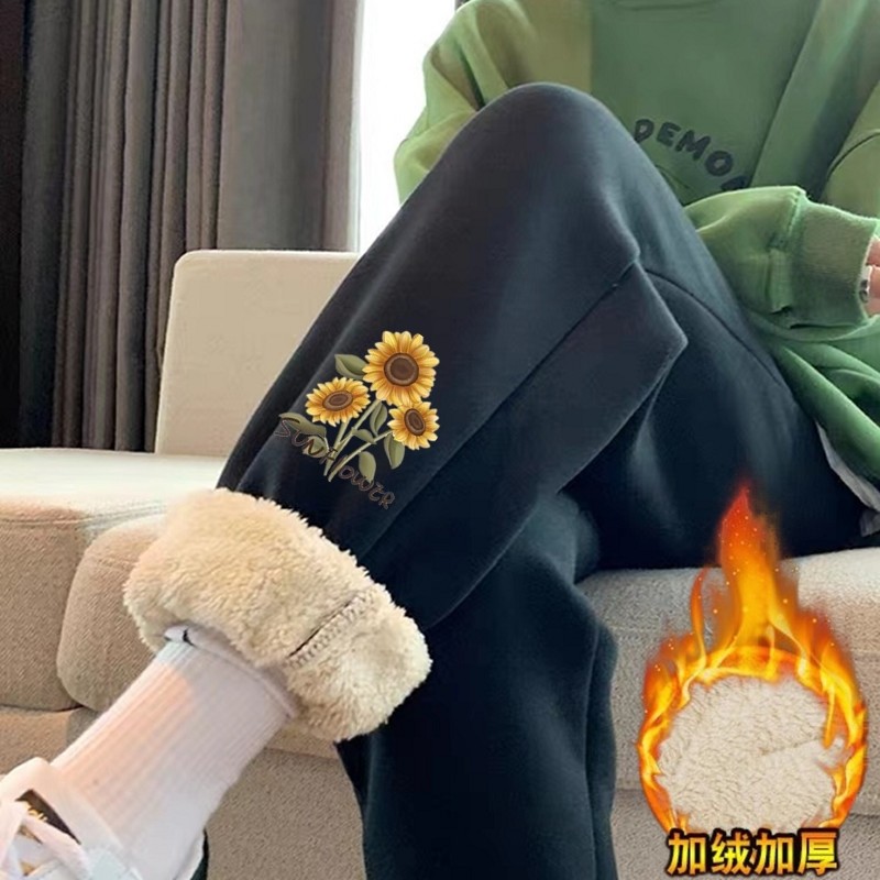 加绒加厚休闲裤女冬季新款高腰宽松百搭显瘦羊羔绒卫裤外穿运动裤,女装/女士精品,休闲裤,淘宝优惠券,粉丝福利购,淘宝优惠卷