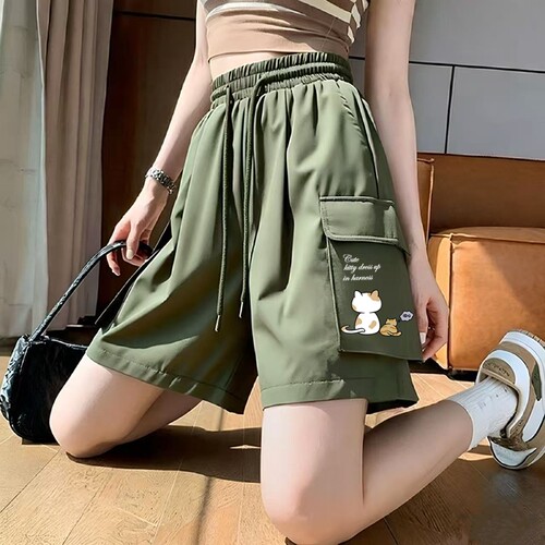 夏季薄款休闲运动短裤女工装裤百搭潮流小个子潮流爆款直筒五分裤