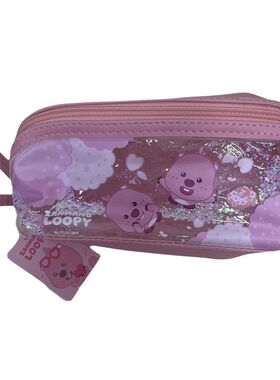 MINISO名创优品赞萌露比系列流沙斜口化妆包分色紫色女生学生可爱