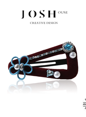 简约丝绒珍珠蝴蝶结bb夹前额侧边刘海发卡边夹日韩百搭头饰网红