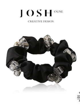 韩版简约水晶发圈少女扎发气质百搭皮筋发绳高弹力丸子头绳发饰