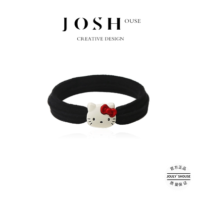 个性可爱凯蒂猫美乐蒂毛巾圈少女扎发无痕不伤发橡皮筋高马尾发饰