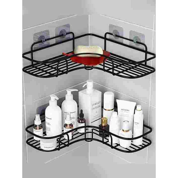 免打孔强力粘贴墙上香皂盒浴室卫生间墙角置物放肥皂盒的三角架子