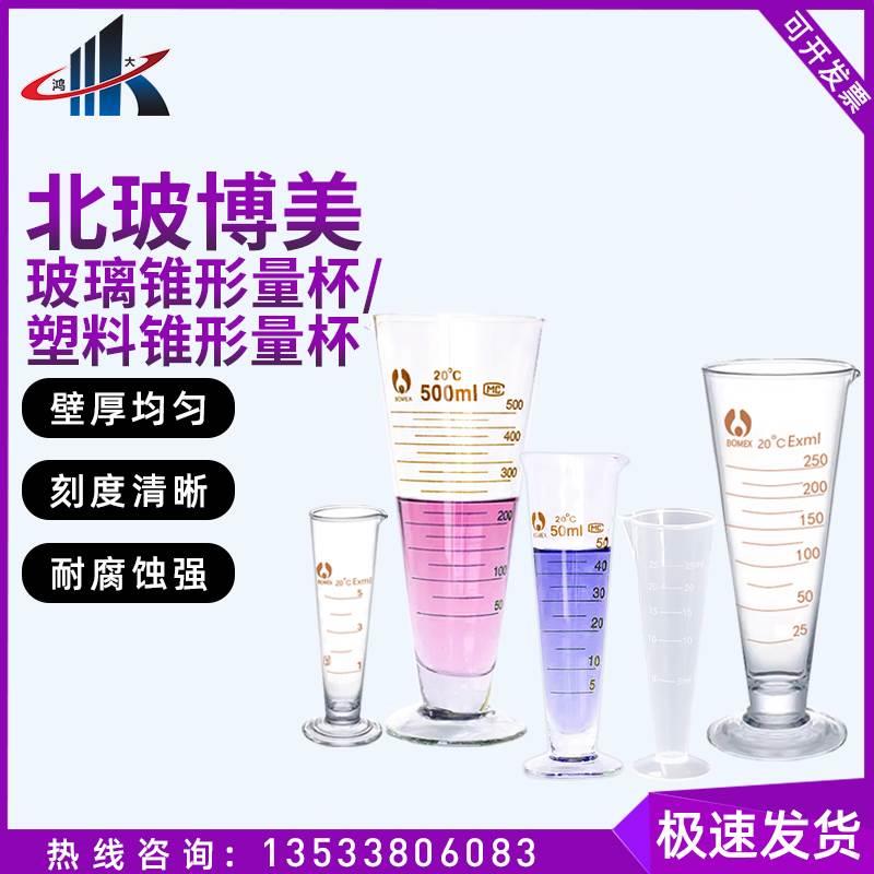 玻璃锥形量杯玻璃量杯量杯加厚带刻度10 20 25 50 100 250ml