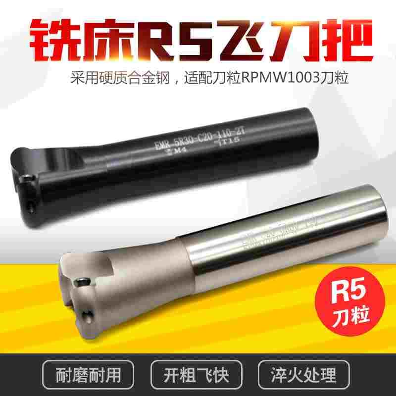 大飞铣床R5刀把 圆刀把1003 白色加硬铣刀杆EMRC20-5R30-110-2T