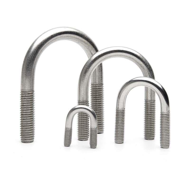 304不锈钢U型螺 U型螺丝U形管卡U型管夹抱箍固定卡M6M8M10M12