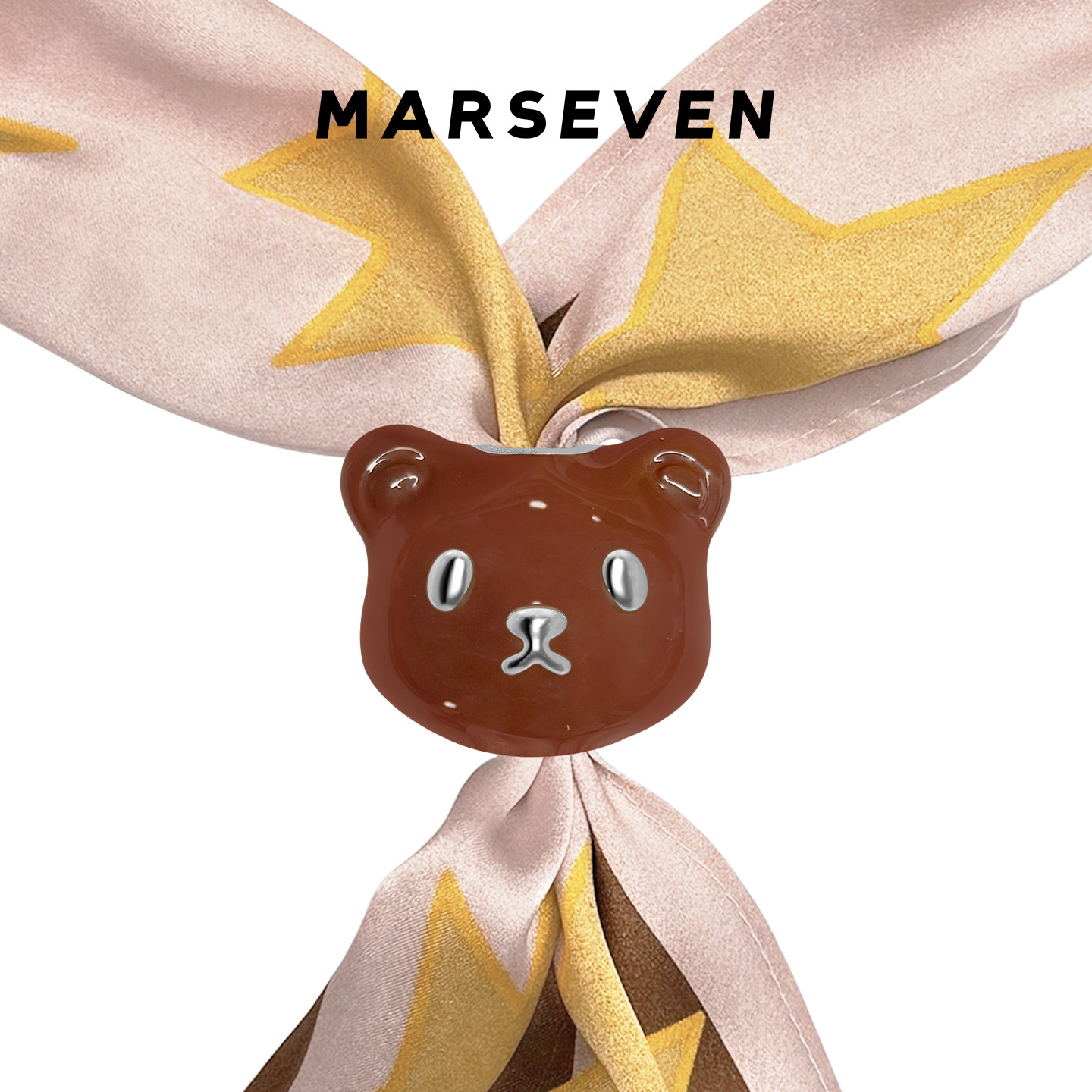 MARSEVEN 小熊软糖系列小熊丝巾扣（包挂）创意多功能配饰原创