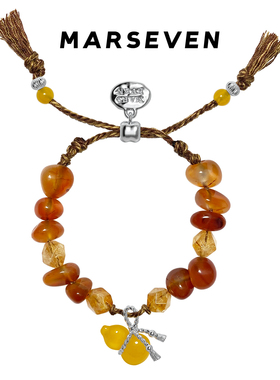 MARSEVEN 葫芦系列黄色葫芦串珠手链新年礼物小众原创新品手串