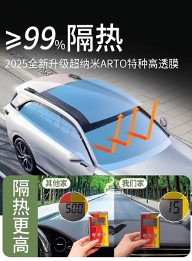 适用于极氪001/7x007gt009汽车贴膜前挡车膜玻璃防晒隔热膜太阳膜