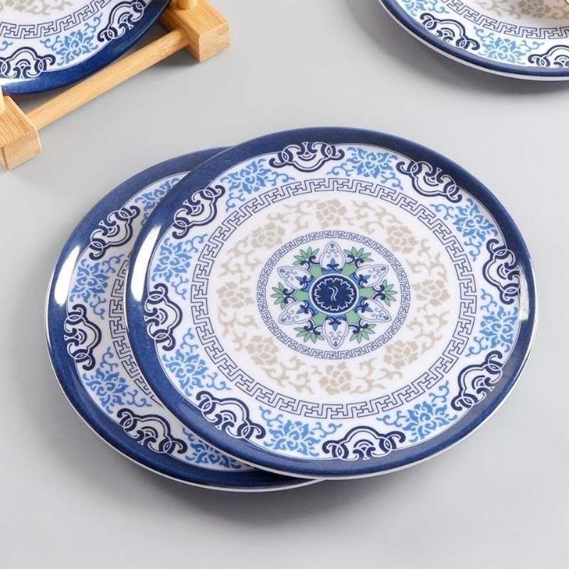 青花垫隔热餐桌垫耐高温砂锅垫密胺杯垫菜盘隔热垫家用碗垫子