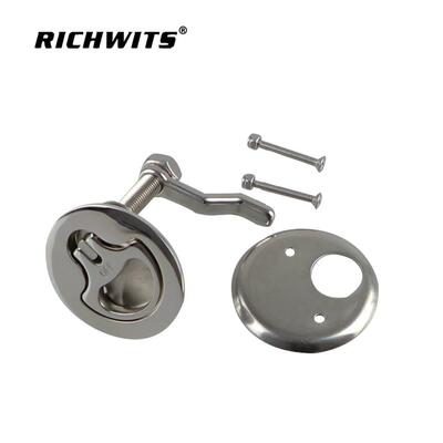 RICHWITS不锈钢316甲板盖扣  船仓盖拉手 游艇五金船用锁体地板扣