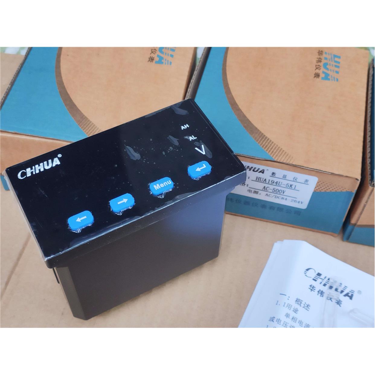 原装HUA华伟HUA194U-5K1数显单相交流电压表智能数显表V数表48*96