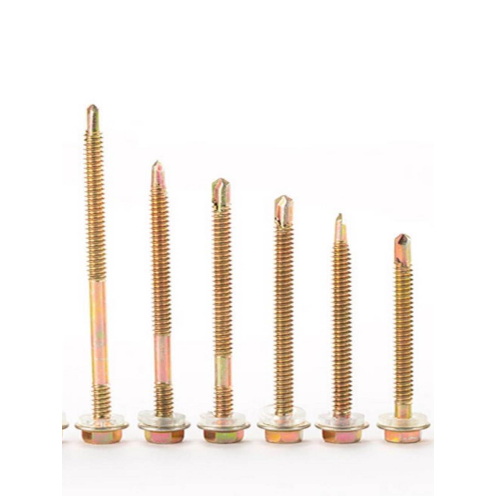 包邮外六角钻尾螺钉彩钢瓦燕尾螺丝钉自钻自攻钻尾螺丝铁皮钢板