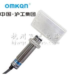 正品沪工 金属光电开关 E3F-R2N2 反馈反射 直流三线NPN常闭 36V