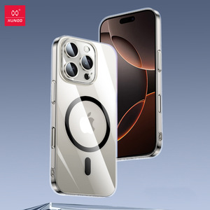 讯迪适用苹果16Pro手机壳新款透明不黄iPhone16Max保护套镜头全包气囊防摔软边硬后盖超薄简约外壳高级感男