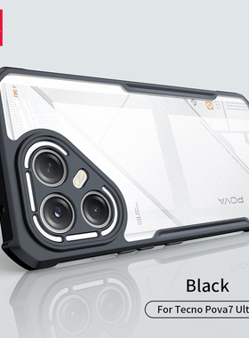 XUNDD 适用tecno pova7 5G手机壳新款气囊防摔tecnopova7 4G透明保护壳软边硬壳
