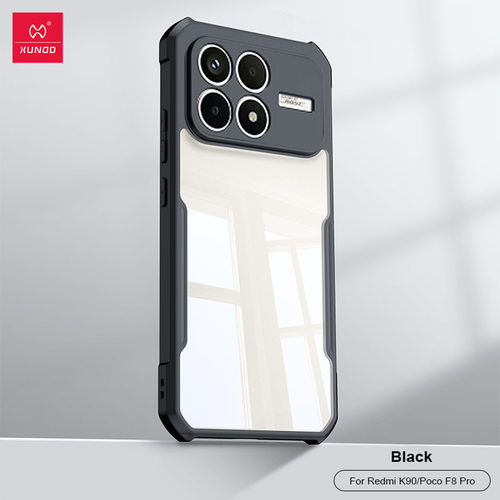 XUNDD 小米POCO F8Ultra手机壳新款适用Xiaomi POCOF8Pro保护套透明不黄防摔气囊全包轻薄高级简约支架商务感