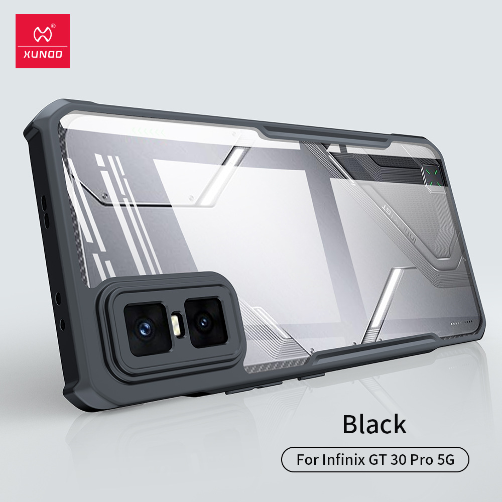 XUNDD 新款Infinix GT30Pro 5G手机壳透明不黄适用保护套镜头全包气囊防摔软边硬后盖超薄简约外壳高级感