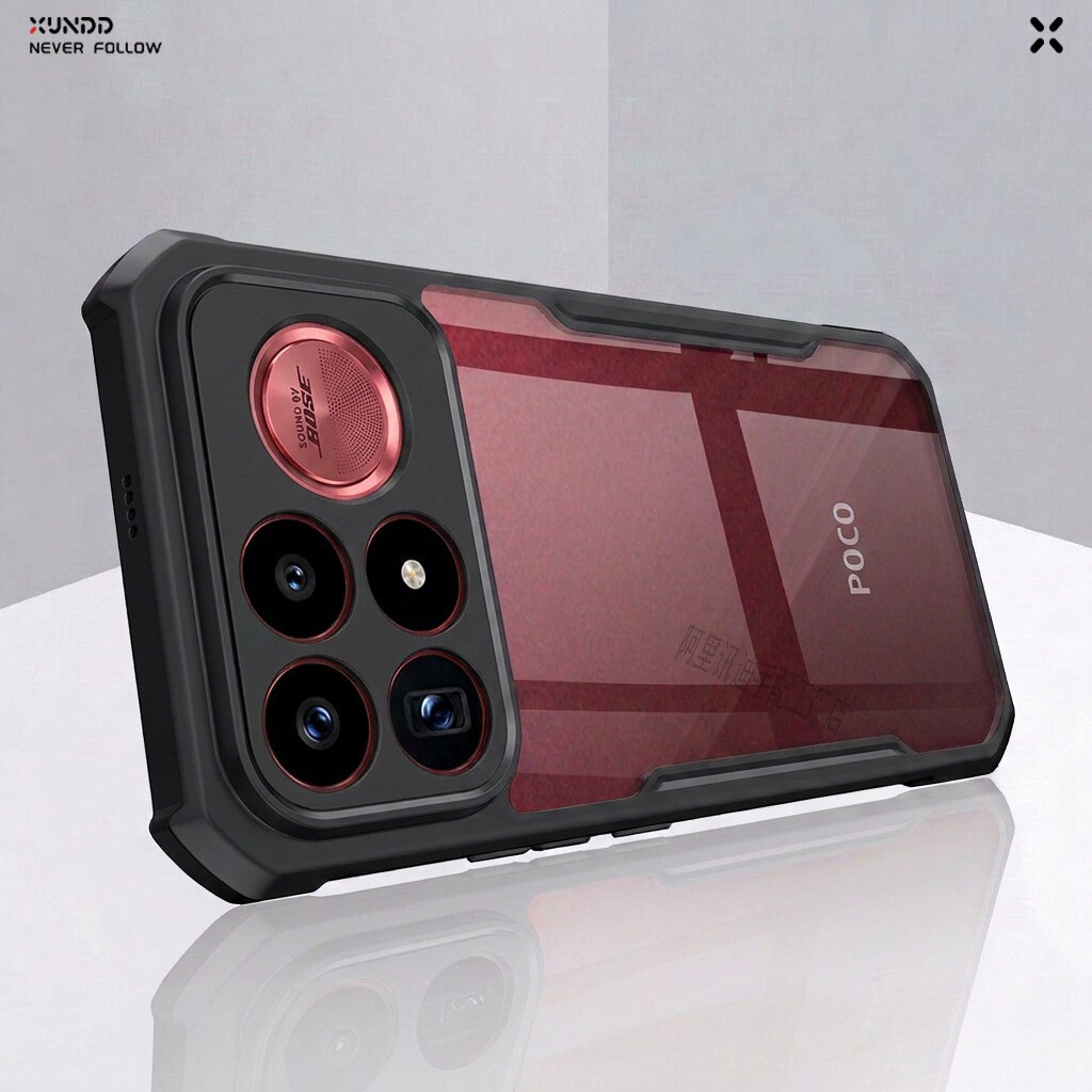 XUNDD适用Xiaomi Poco F9 Ultra手机壳国际版新款Xiaomi Poco F9 Pro气囊防摔透明保护壳软边硬壳