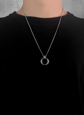 acc收藏夹蔡徐坤同款双环项链