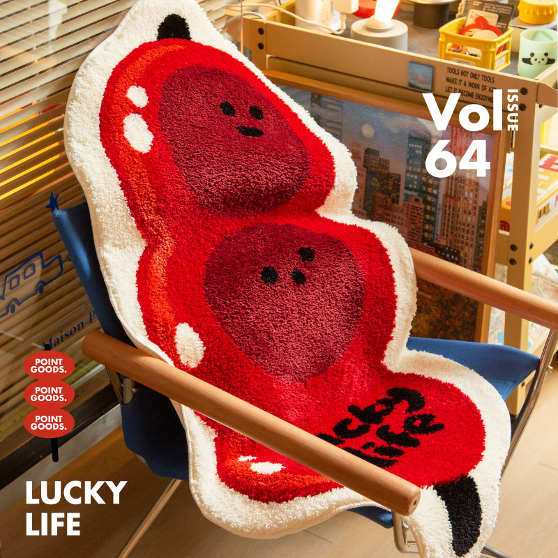 PointLab「冰糖葫芦」新年红色可爱地毯结婚礼布置客厅卧室床边毯,居家布艺,地毯,淘宝优惠券,粉丝福利购,淘宝优惠卷